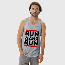 Майка мужская хлопок Даня, цвет: меланж — фото 2