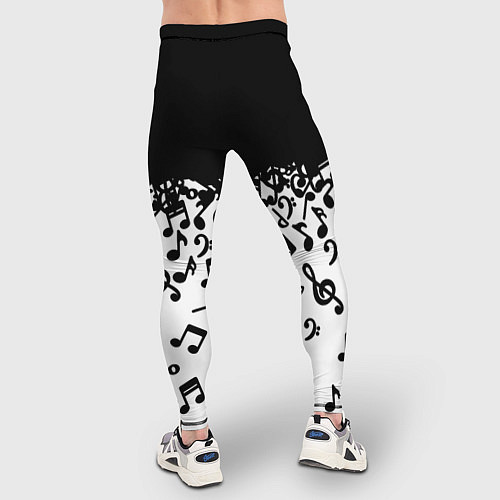 Мужские тайтсы Поглощение музыкой / 3D-принт – фото 4