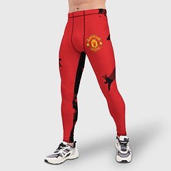 Тайтсы мужские FC Manchester United: Red Original, цвет: 3D-принт — фото 2