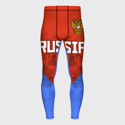 Мужские тайтсы Russia Red & Blue