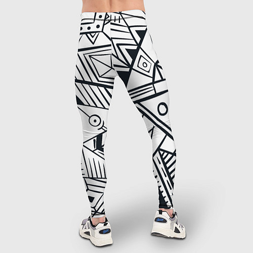 Мужские тайтсы Boho Style / 3D-принт – фото 4