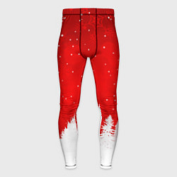 Тайтсы мужские Christmas pattern, цвет: 3D-принт