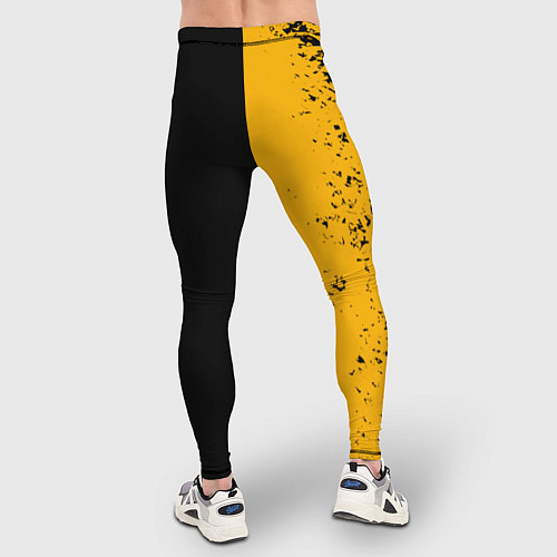 Мужские тайтсы PUBG: Yellow vs Black / 3D-принт – фото 4