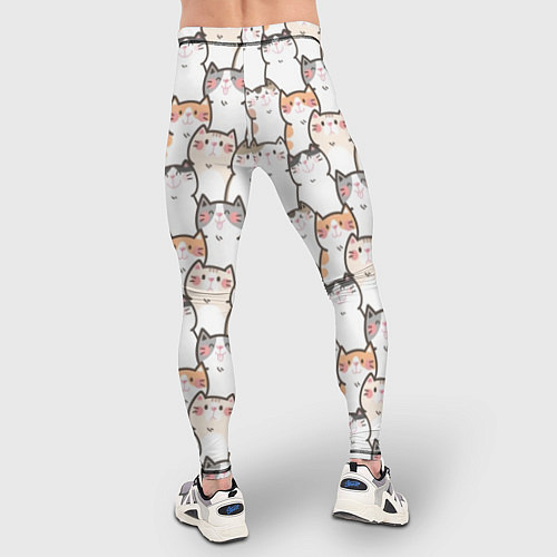 Мужские тайтсы Кошки котики коты / 3D-принт – фото 4