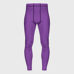 Тайтсы мужские Фиолетовая волна, цвет: 3D-принт