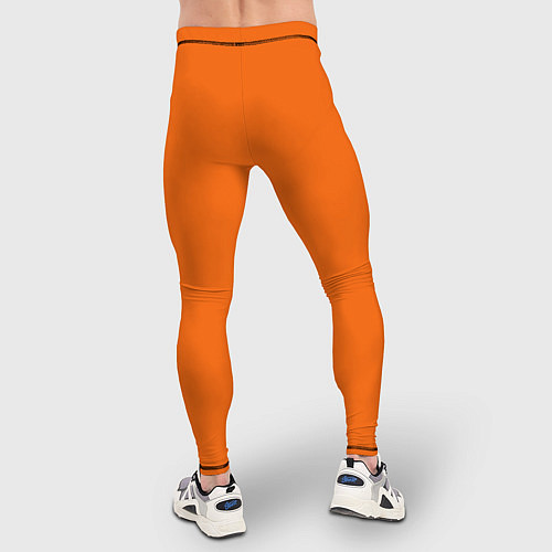 Мужские тайтсы Цвет апельсиновая корка / 3D-принт – фото 4