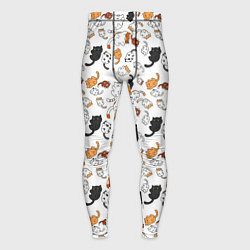 Тайтсы мужские КОТИКИ, цвет: 3D-принт