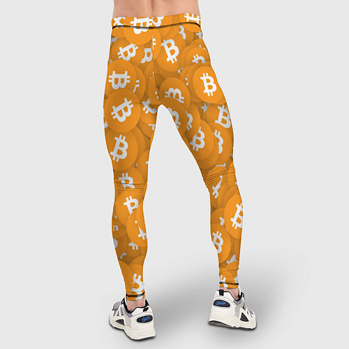 Мужские тайтсы Я БИТКОИН I AM BITCOIN / 3D-принт – фото 4