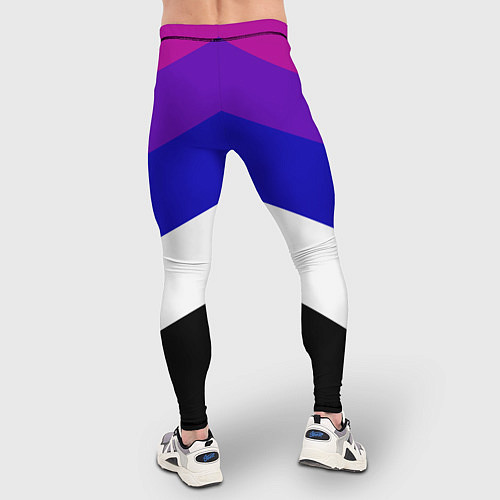 Мужские тайтсы Полосы / 3D-принт – фото 4