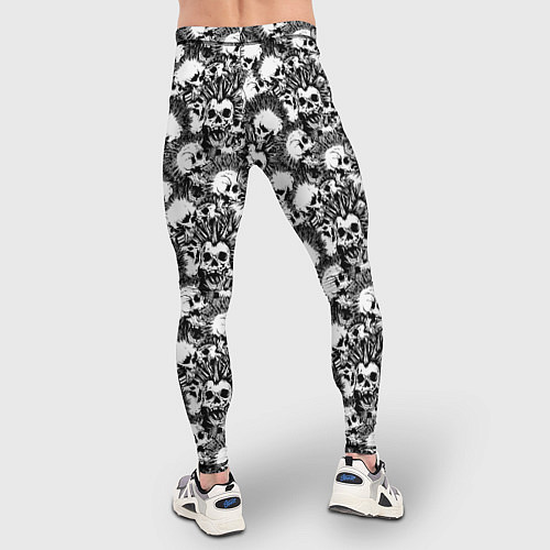 Мужские тайтсы Punks not Dead / 3D-принт – фото 4