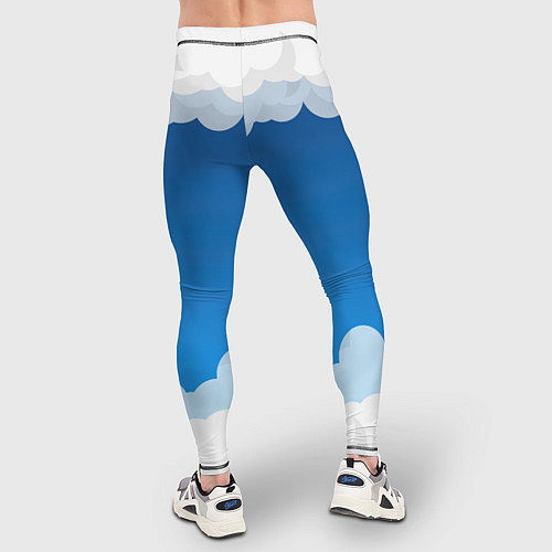 Мужские тайтсы Полёт в облаках / 3D-принт – фото 4