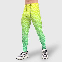 Тайтсы мужские Витражная мозаика, цвет: 3D-принт — фото 2