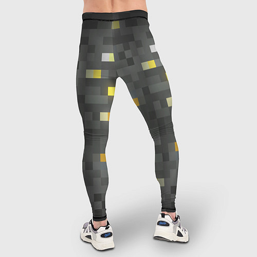 Мужские тайтсы Золотая руда - Minecraft / 3D-принт – фото 4
