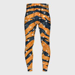 Тайтсы мужские Новогодняя шкура тигра, цвет: 3D-принт