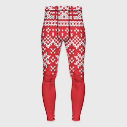 Тайтсы мужские Knitted Pattern, цвет: 3D-принт