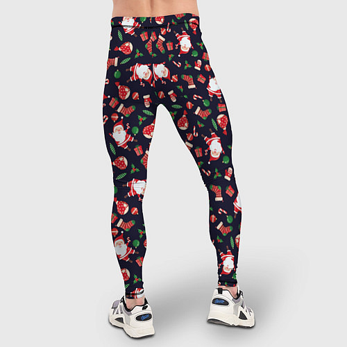 Мужские тайтсы Christmas Santa / 3D-принт – фото 4