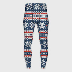 Тайтсы мужские Knitted Christmas Pattern, цвет: 3D-принт