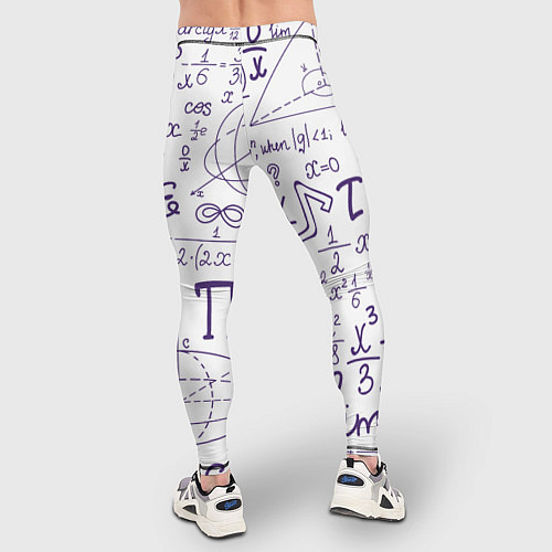Мужские тайтсы МАТЕМАТИЧЕСКИЕ ФОРМУЛЫ НАУКА / 3D-принт – фото 4