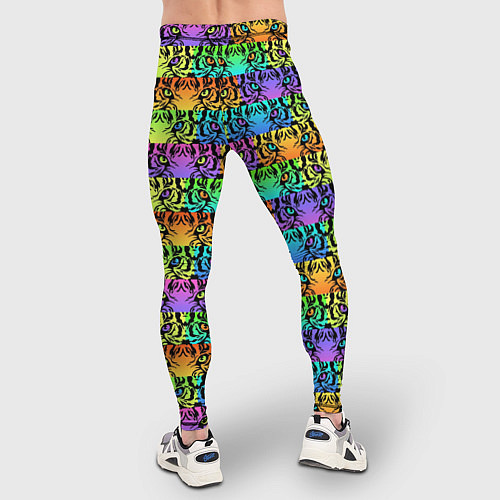 Мужские тайтсы Радужные Тигровые Глаза / 3D-принт – фото 4