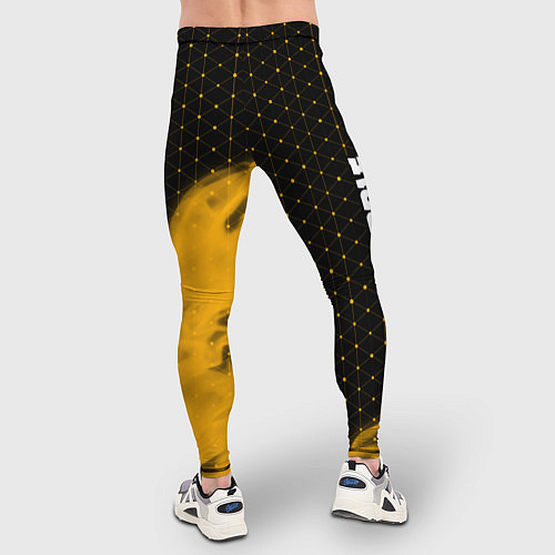 Мужские тайтсы BUBBLE KVASS Огонь / 3D-принт – фото 4