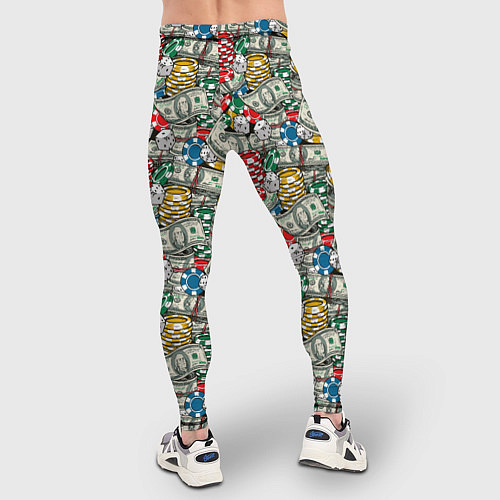 Мужские тайтсы Деньги Казино / 3D-принт – фото 4