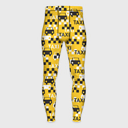 Тайтсы мужские Такси Taxi, цвет: 3D-принт