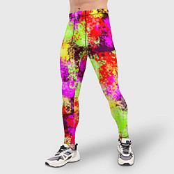 Тайтсы мужские Пиксельный камуфляж Диско, цвет: 3D-принт — фото 2