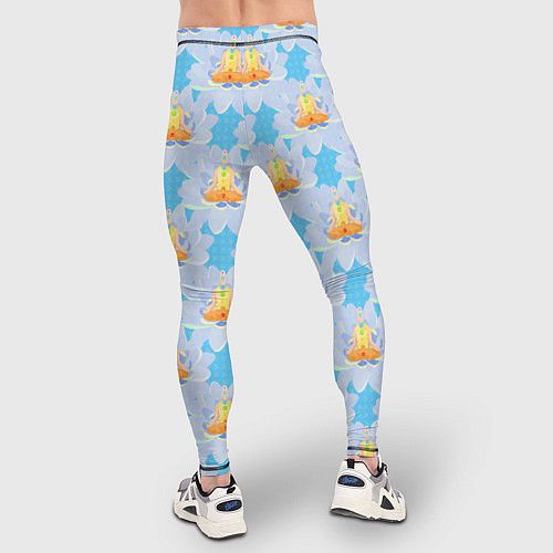 Мужские тайтсы YOGA медитация / 3D-принт – фото 4