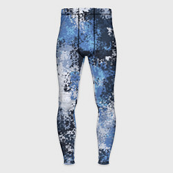 Мужские тайтсы Спортивный камуфляж Пикси - Черника