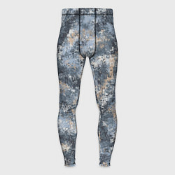Тайтсы мужские Камуфляж Паук Горы, цвет: 3D-принт