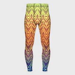 Тайтсы мужские Модный современный узор зигзаг, цвет: 3D-принт