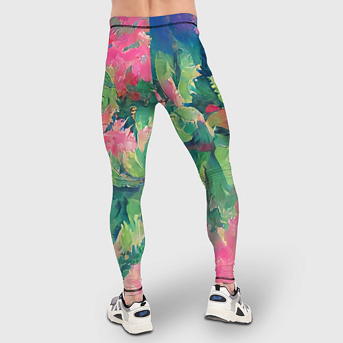 Мужские тайтсы Тропический микс / 3D-принт – фото 4