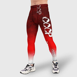 Тайтсы мужские Принт с надписью СССР, цвет: 3D-принт — фото 2