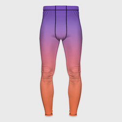 Тайтсы мужские Трендовый красно-фиолетовый градиент, цвет: 3D-принт