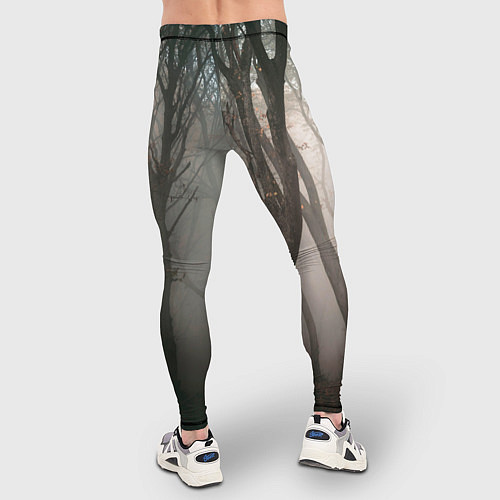 Мужские тайтсы Лес Туман / 3D-принт – фото 4