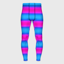Мужские тайтсы Striped pattern яркий неоновый полосатый узор
