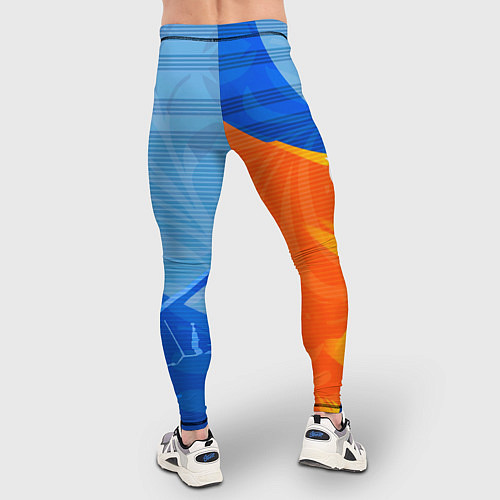 Мужские тайтсы РОССИЯ - СПОРТ - ГЕРБ / 3D-принт – фото 4