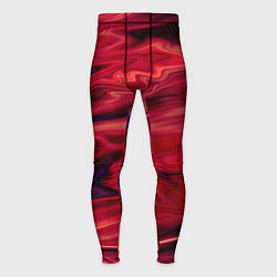 Тайтсы мужские Красный абстрактный модный узор, цвет: 3D-принт