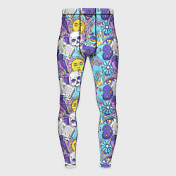 Тайтсы мужские Череп и солнце, цвет: 3D-принт