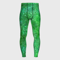Тайтсы мужские Узорчатый зеленый стеклоблок имитация, цвет: 3D-принт