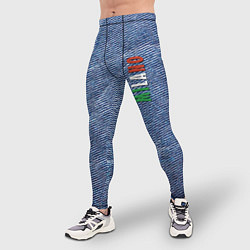 Тайтсы мужские Milano - Italy - Jeans - Fashion, цвет: 3D-принт — фото 2
