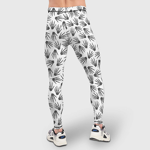 Мужские тайтсы Ладонь скелета / 3D-принт – фото 4