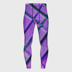 Тайтсы мужские Фиолетовый фон и тёмные линии, цвет: 3D-принт
