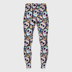 Тайтсы мужские Черепа с рисунками, цвет: 3D-принт