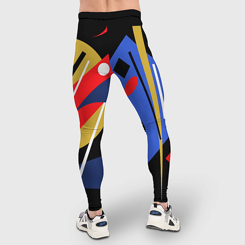 Мужские тайтсы Абстракция в стиле супрематизм / 3D-принт – фото 4