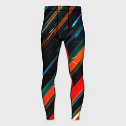 Тайтсы мужские Искры огня на полосах, цвет: 3D-принт