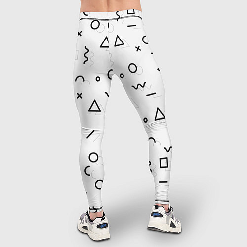Мужские тайтсы Разные геометрические фигуры / 3D-принт – фото 4