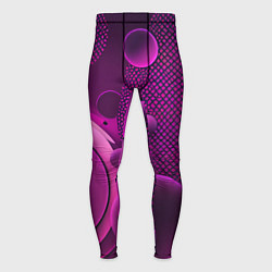 Тайтсы мужские Фиолетовые шары, цвет: 3D-принт
