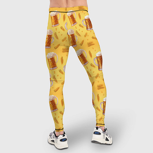 Мужские тайтсы Кружки с пенным пивом / 3D-принт – фото 4