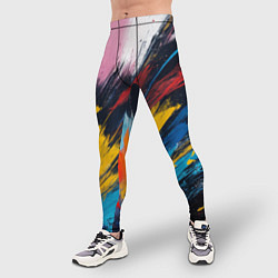 Тайтсы мужские Разлив акварели, цвет: 3D-принт — фото 2